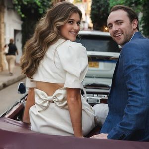 Nana Jacqueline Alia Dress (White) Large